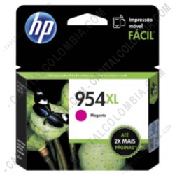 Ampliar foto de Cintas para impresoras POS, Tonner, CD, DVD y Otros, Marca: HP - Cartucho HP 954xl Magenta para Officejet Pro 8210/8710/8720 para 1.600 Páginas (Ref. L0S65AL) Ampliar foto de Cartucho Hp Magenta 954xl para Officejet Pro 8210/8710/8720 para 1.600 Páginas (Ref. L0S65AL)